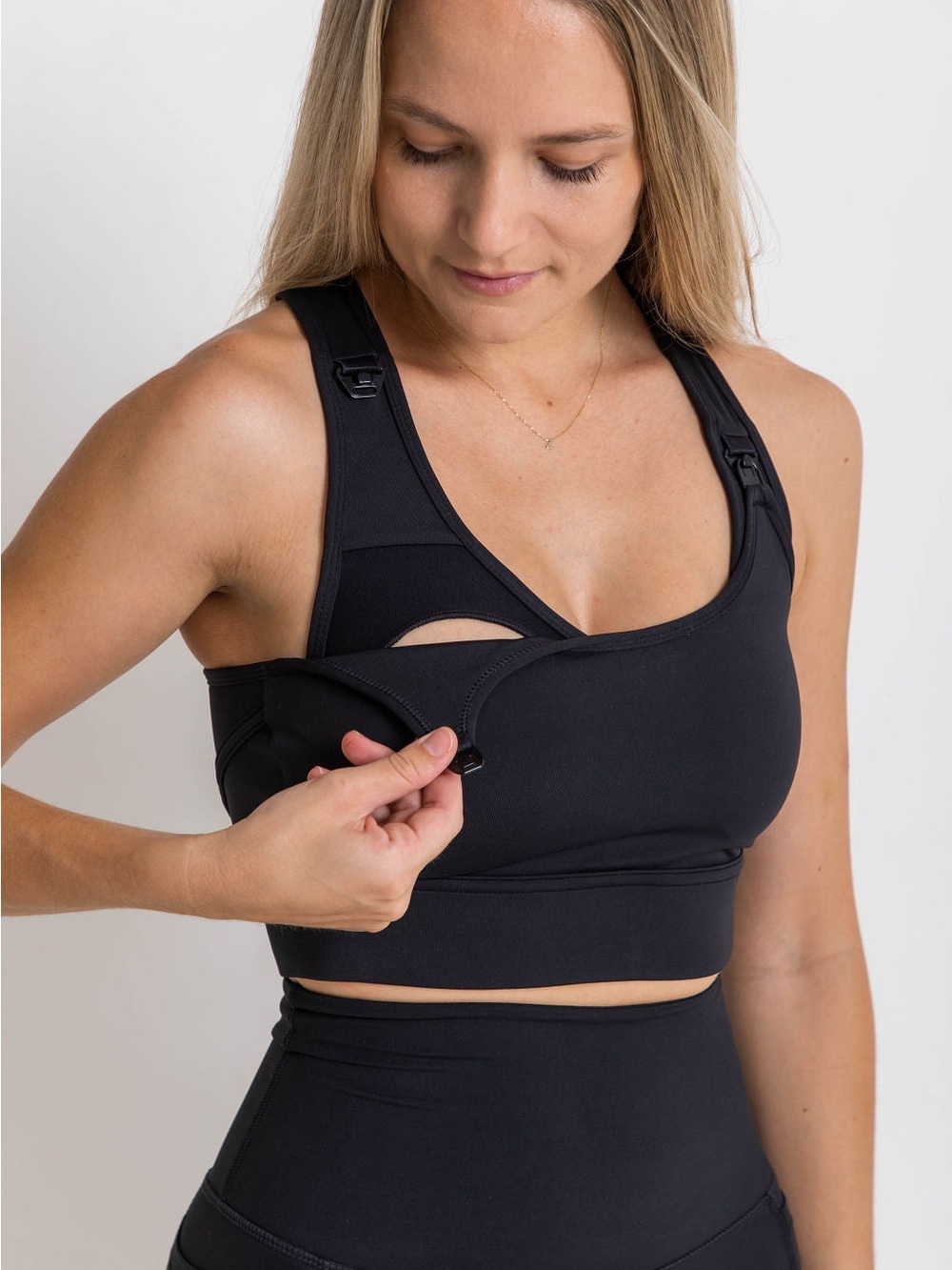 KissActive Nursing Sports Bra XXL Navy Blue Racerback Bra MSRP $79.99